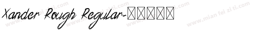 Xander Rough Regular字体转换